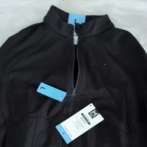 Women's Black Utility Jacket With Fleece Lining Large